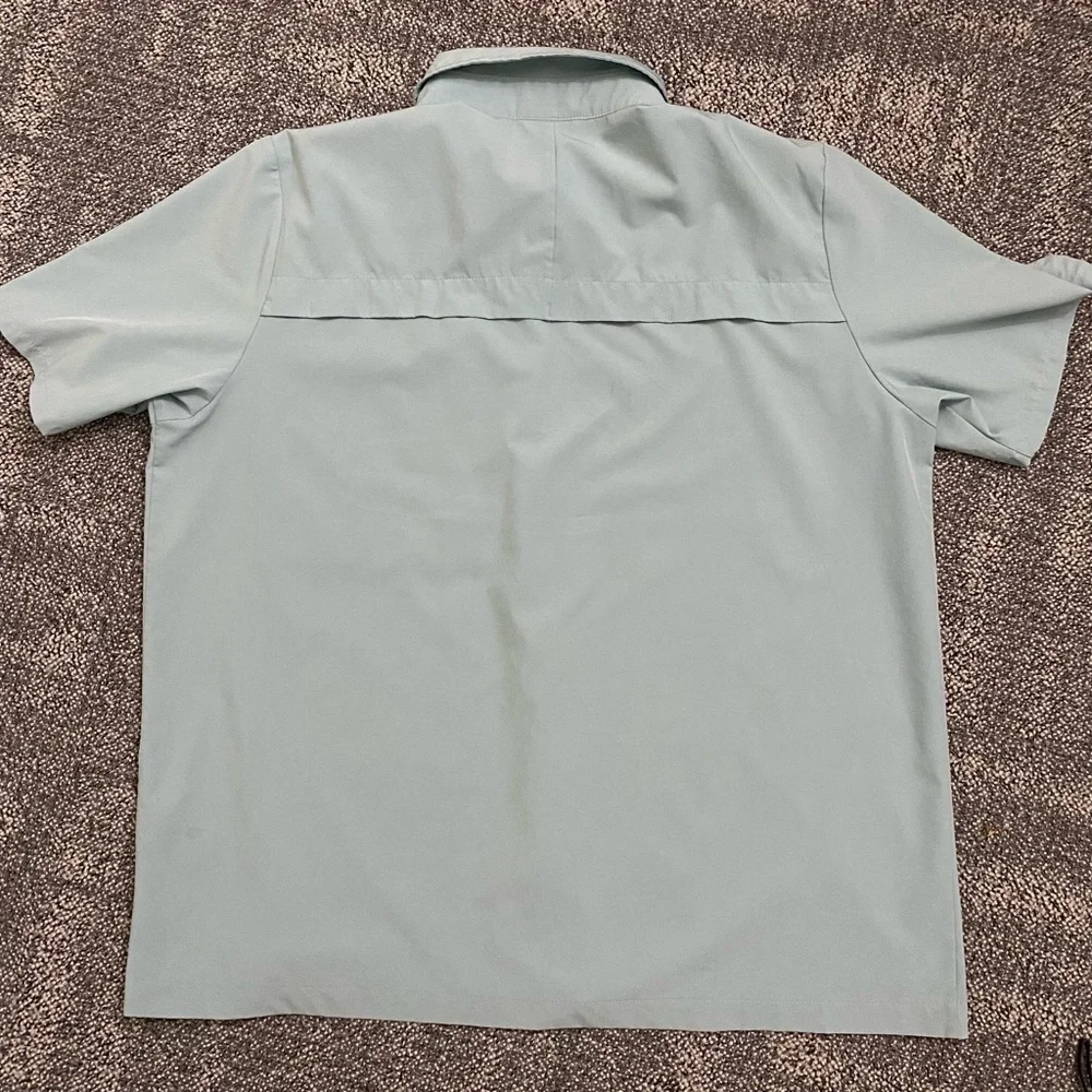 The North Face Men's Teal Button Down Shirt
